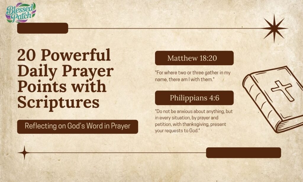20 Powerful Daily Prayer Points with Scriptures