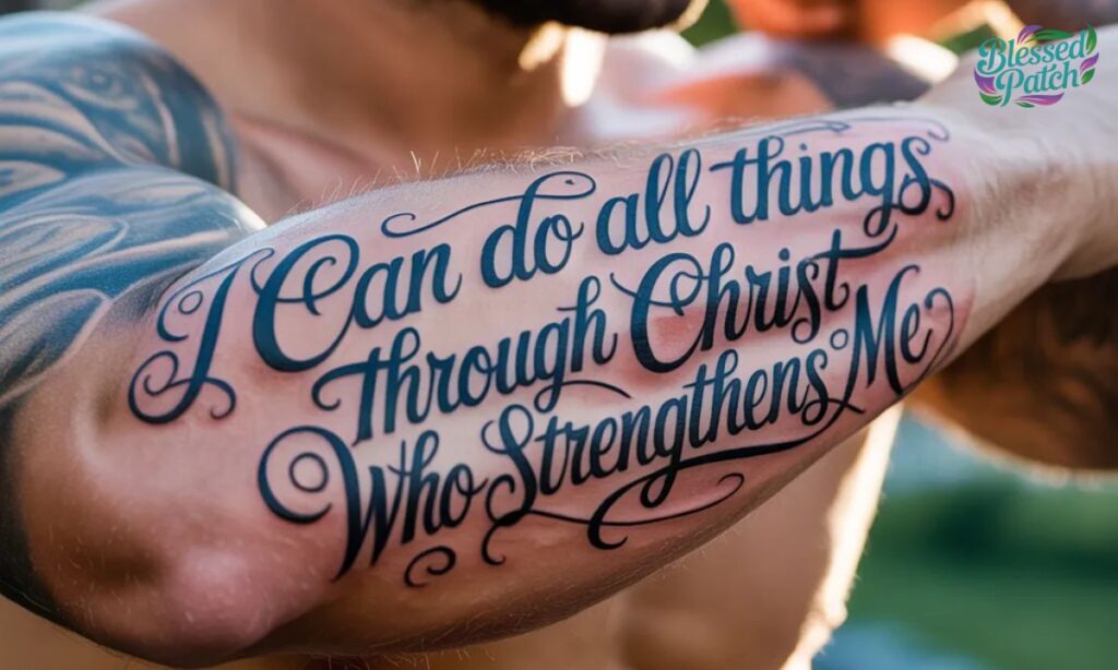 Arm Tattoos for Men Bible Verses