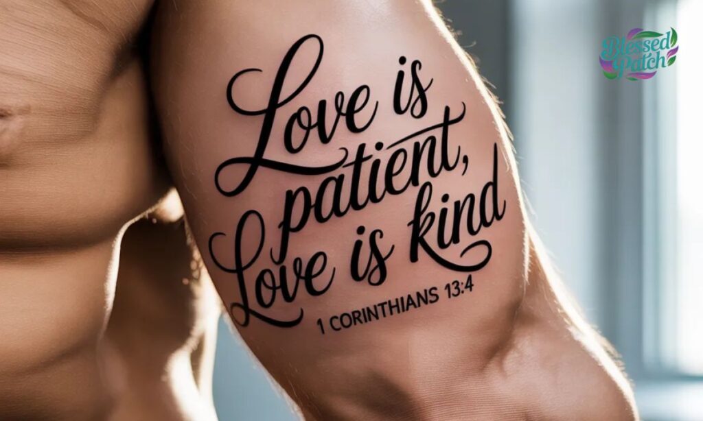 Bible Verse Tattoos For Men About Love and Grace