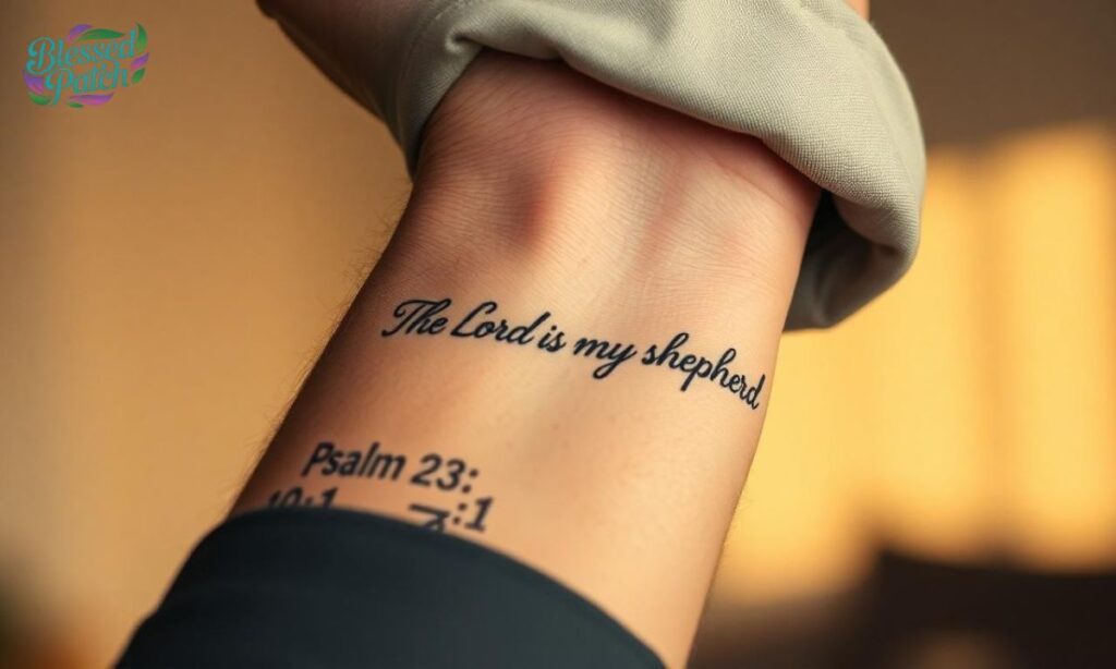 Bible Verse Wrist Tattoos for Men