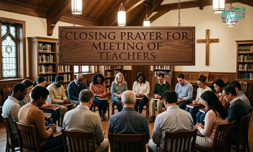 Closing Prayer for Meeting of Teachers