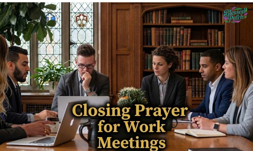 Closing Prayer for Work Meetings