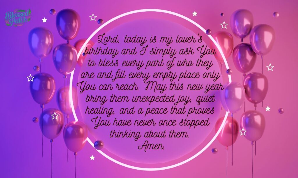 Deep Emotional Birthday Prayers Message for Lover