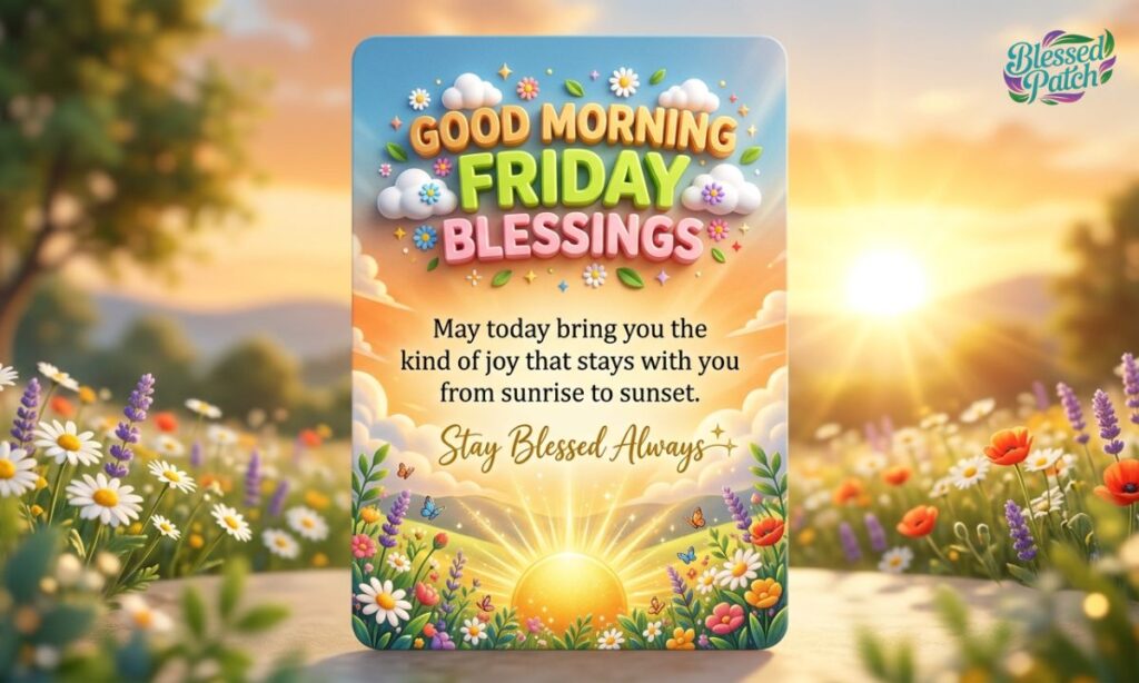 Good Morning Friday Blessings