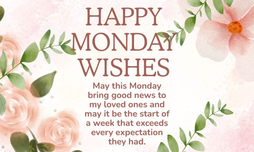 Happy Monday Wishes for Loved Ones
