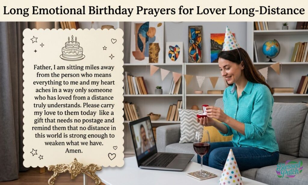 Long Emotional Birthday Prayers for Lover Long-Distance