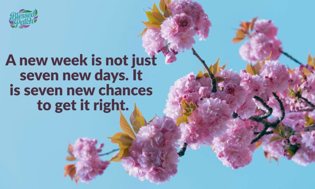 New Week Blessings Quotes