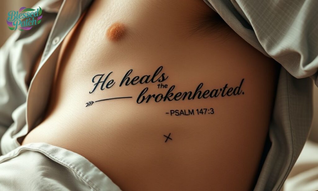 Rib Tattoos for Men Bible Verse