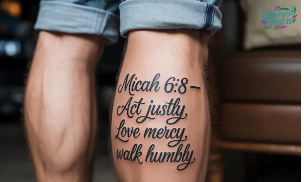 Short Bible Verse Tattoos for Men