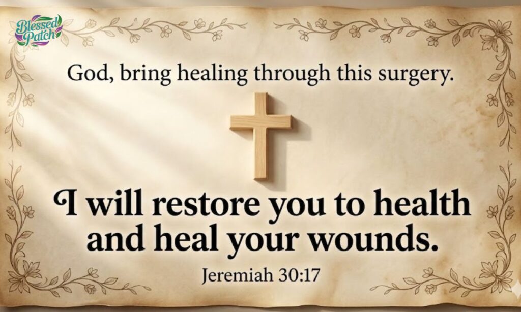 Bible-Based Prayers for Loved Ones Before Surgery