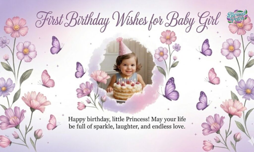 First Birthday Wishes for Baby Girl
