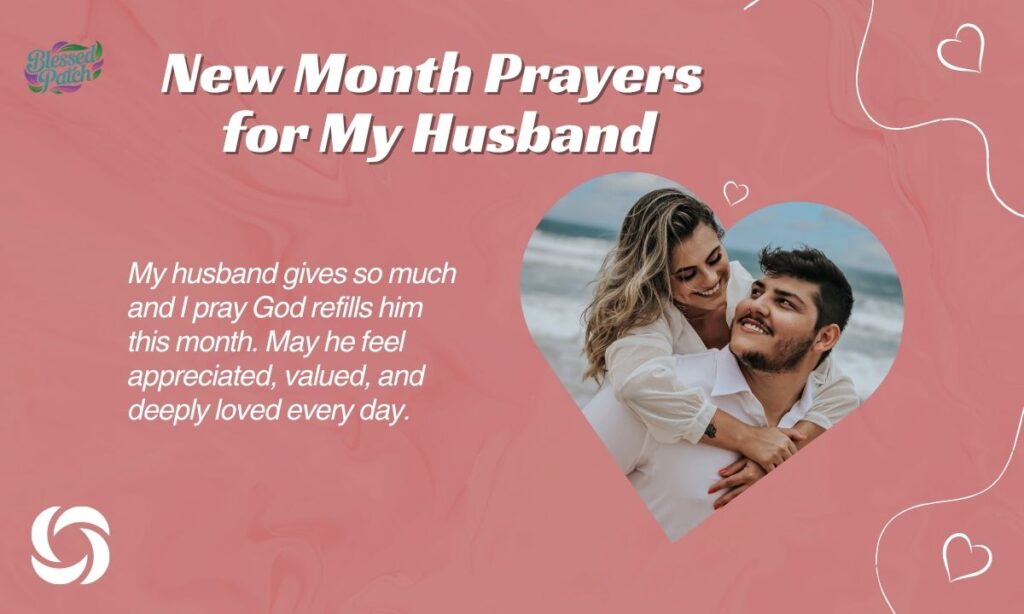 New Month Prayers for My Husband
