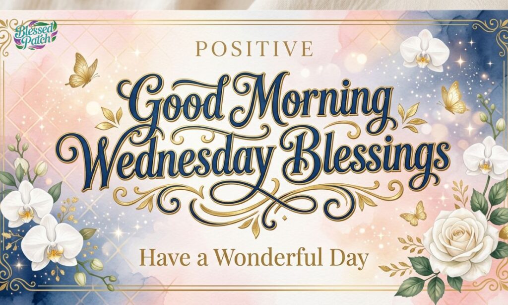 Positive Good Morning Wednesday Blessings