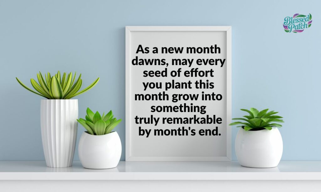 Positive New Month Blessings