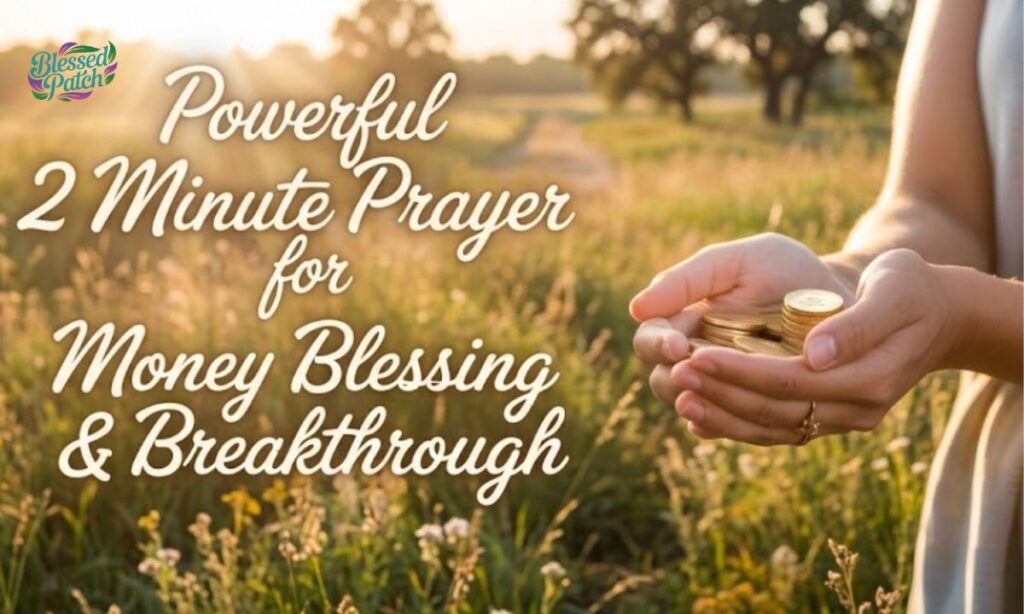 Powerful 2 Minute Prayer for Money Blessing & Breakthrough