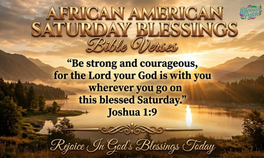 African American Saturday Blessings Bible Verses