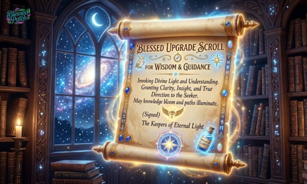 Blessed Upgrade Scroll for Wisdom and Guidance