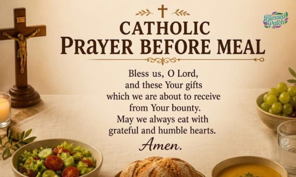 Catholic Prayer Before Meal