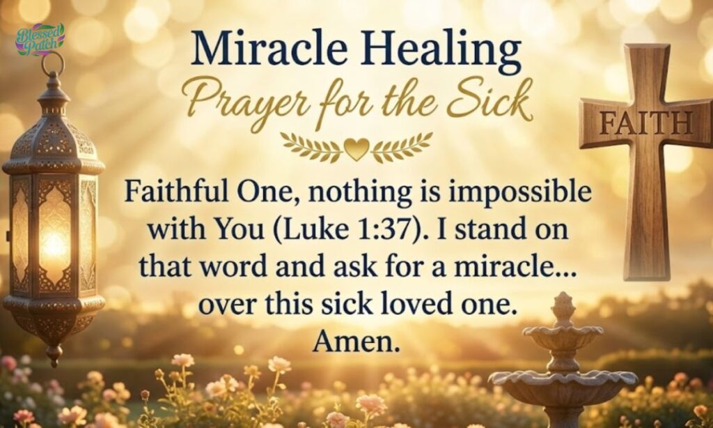 Miracle Healing Prayer for the Sick