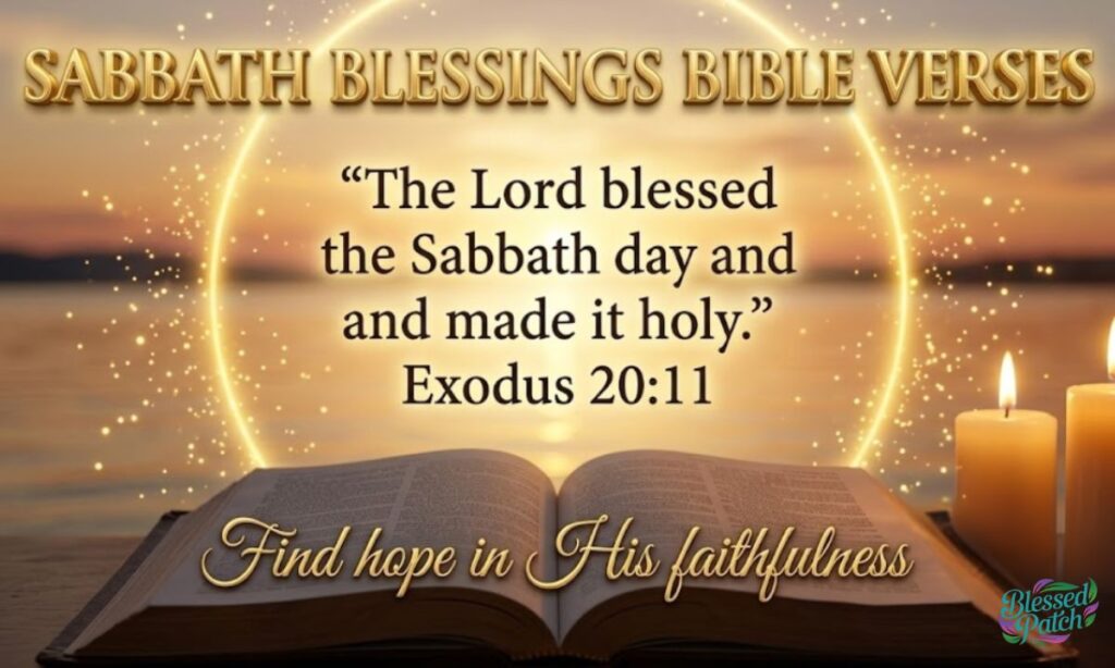 Sabbath Blessings Bible Verses
