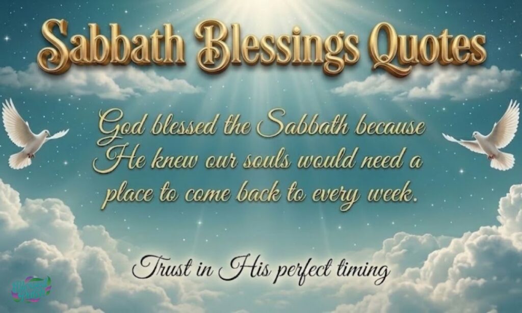 Sabbath Blessings Quotes