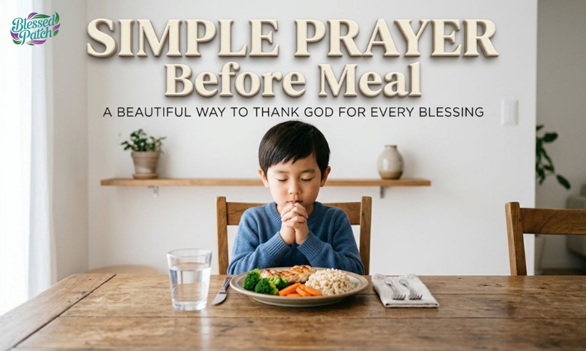 Simple Prayer Before Meal