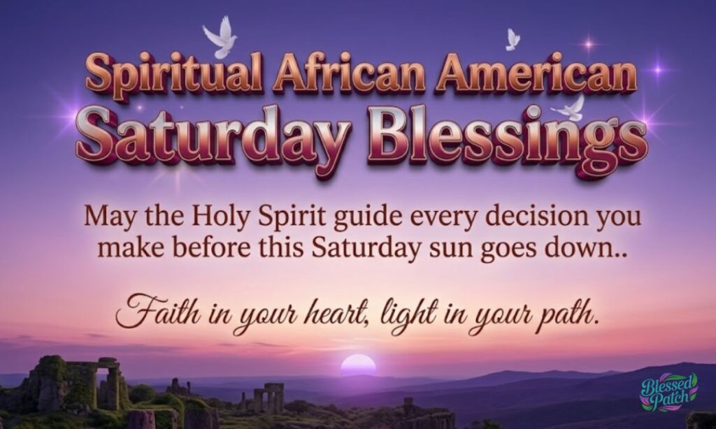 Spiritual African American Saturday Blessings