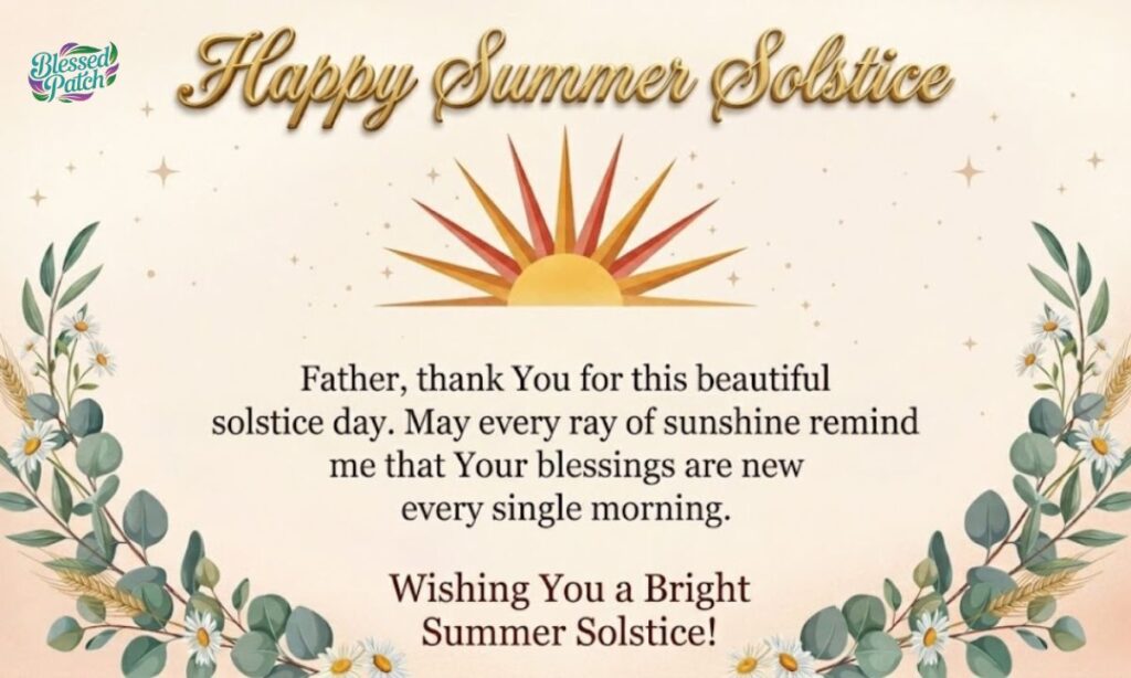 Summer Solstice prayer