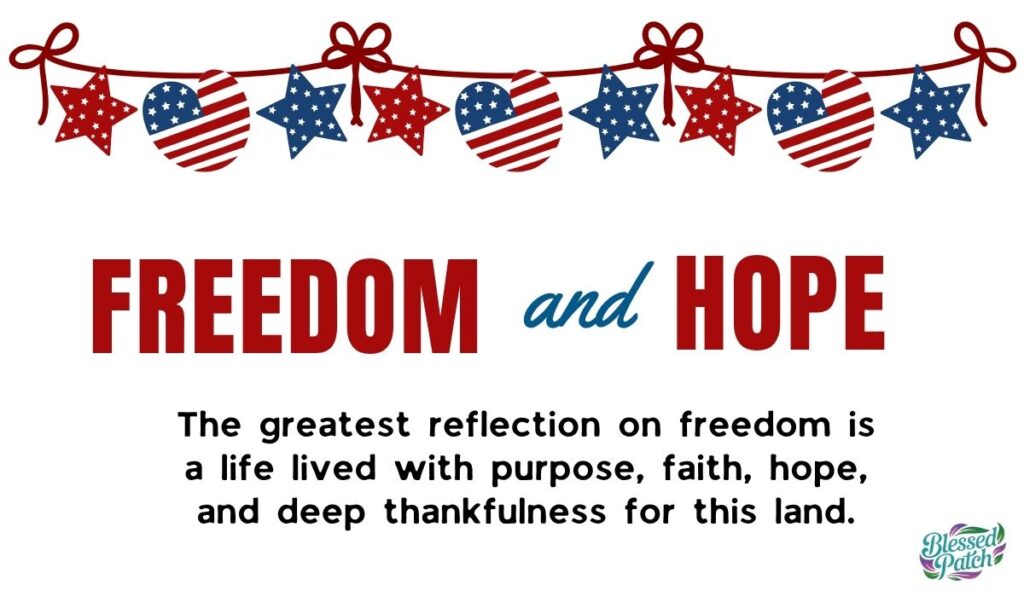 Thankful Reflection on Freedom