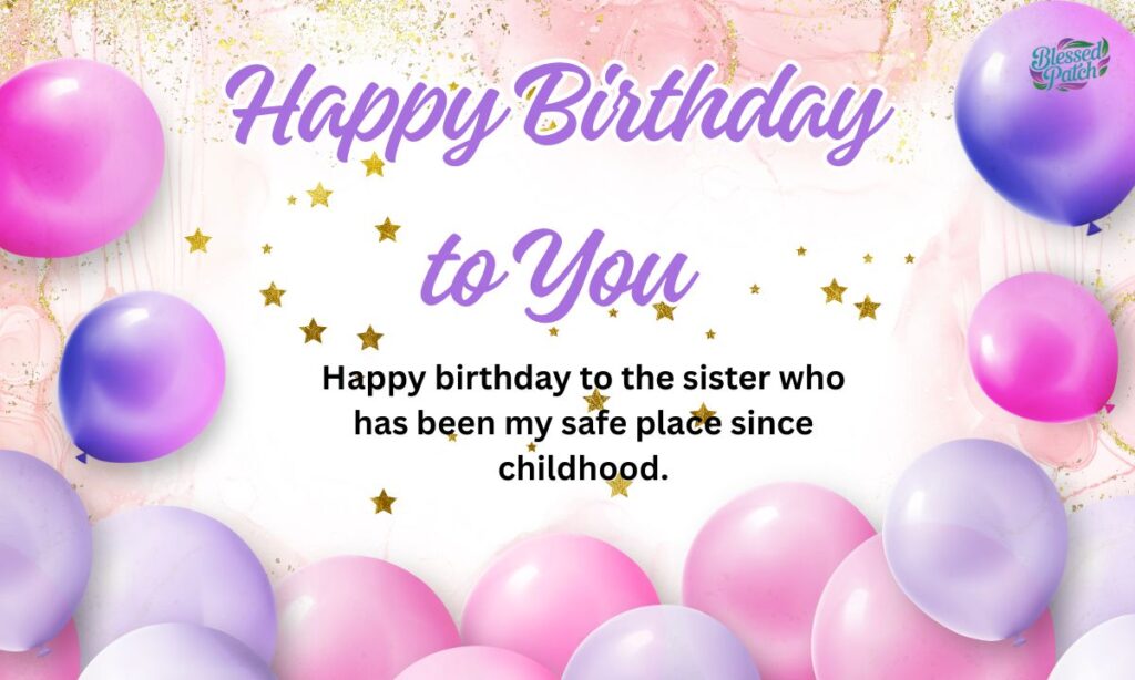 Emotional Birthday Blessings for Sister