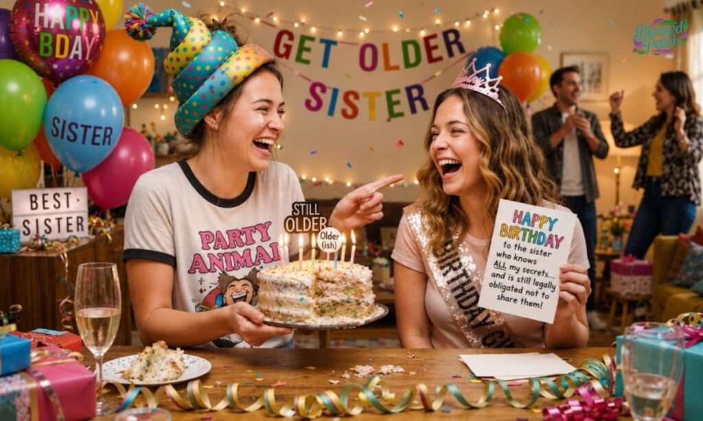 Funny Birthday Wishes for Your Sister