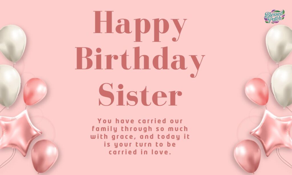 Heart Touching Birthday Blessings for Sister
