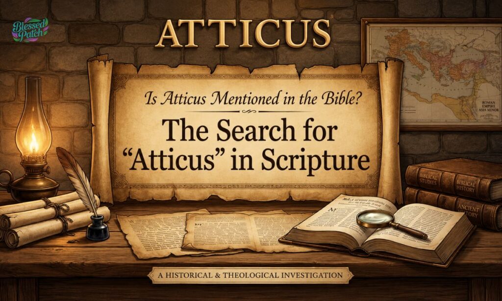 Is Atticus Mentioned in the Bible