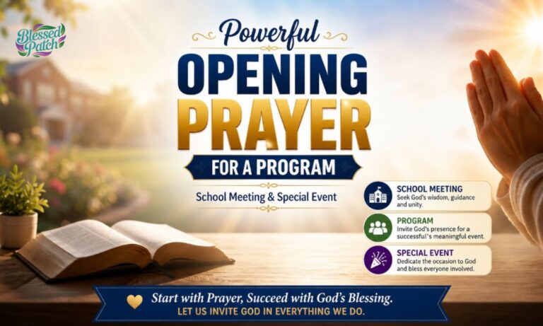 Opening Prayer for a Program