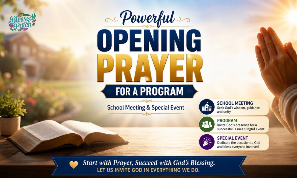 Opening Prayer for a Program