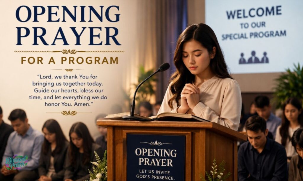 Orayer for Opening a Program