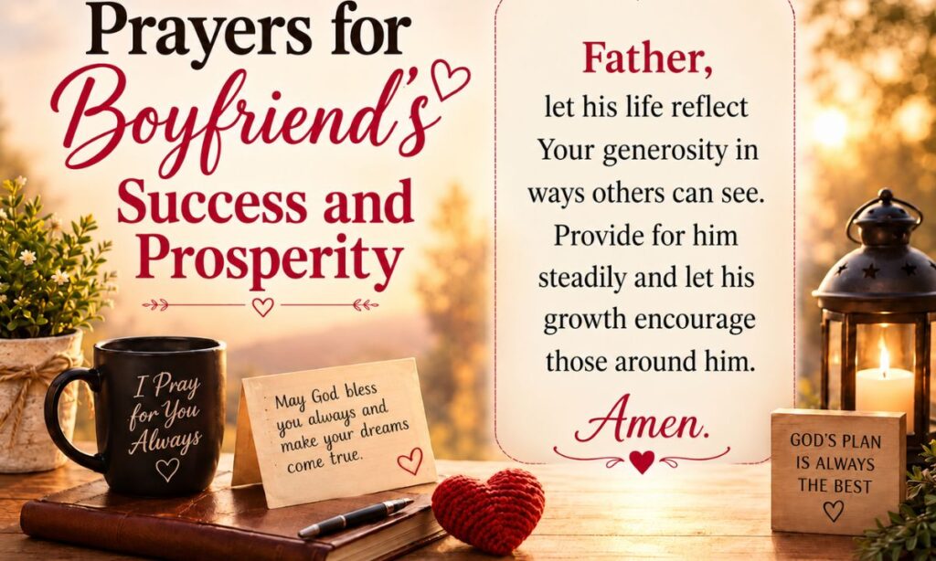 Prayers for Boyfriend Success and Prosperity