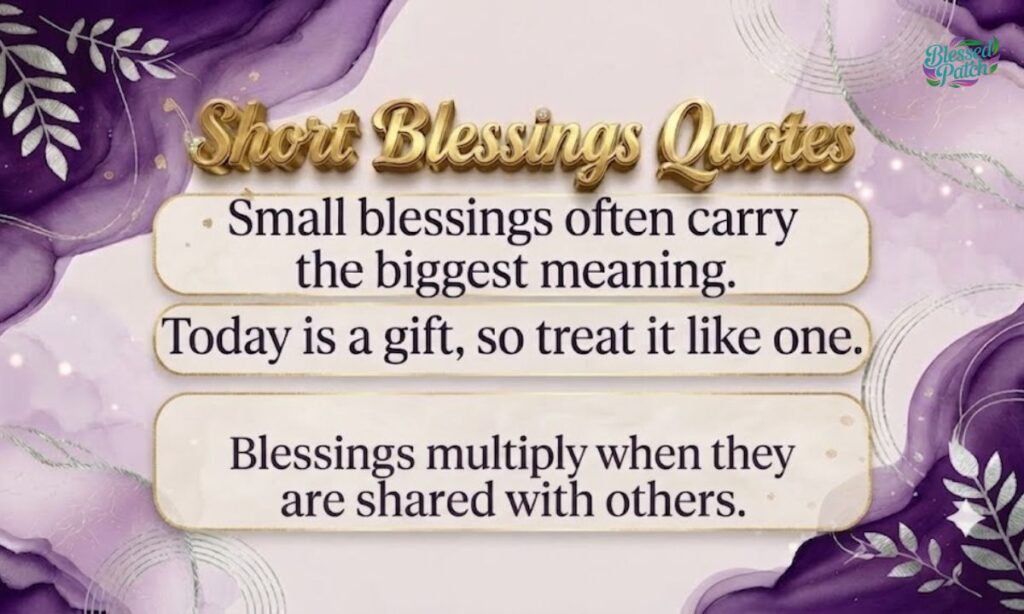 Short Blessings Quotes (2)
