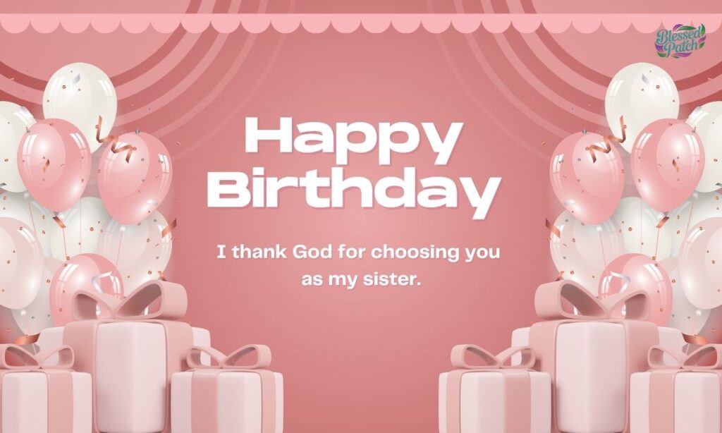 Short Heart Touching Birthday Blessings for Sister