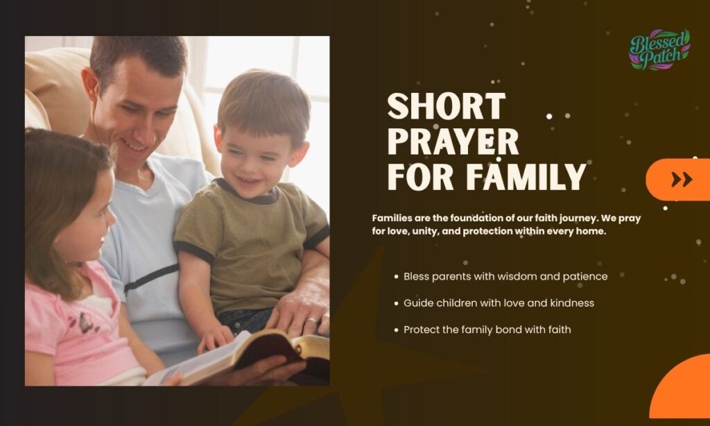 Short Prayer for Family