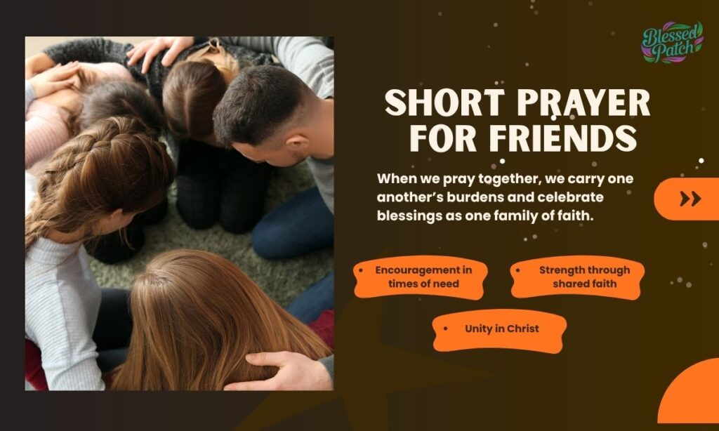 Short Prayer for Friends