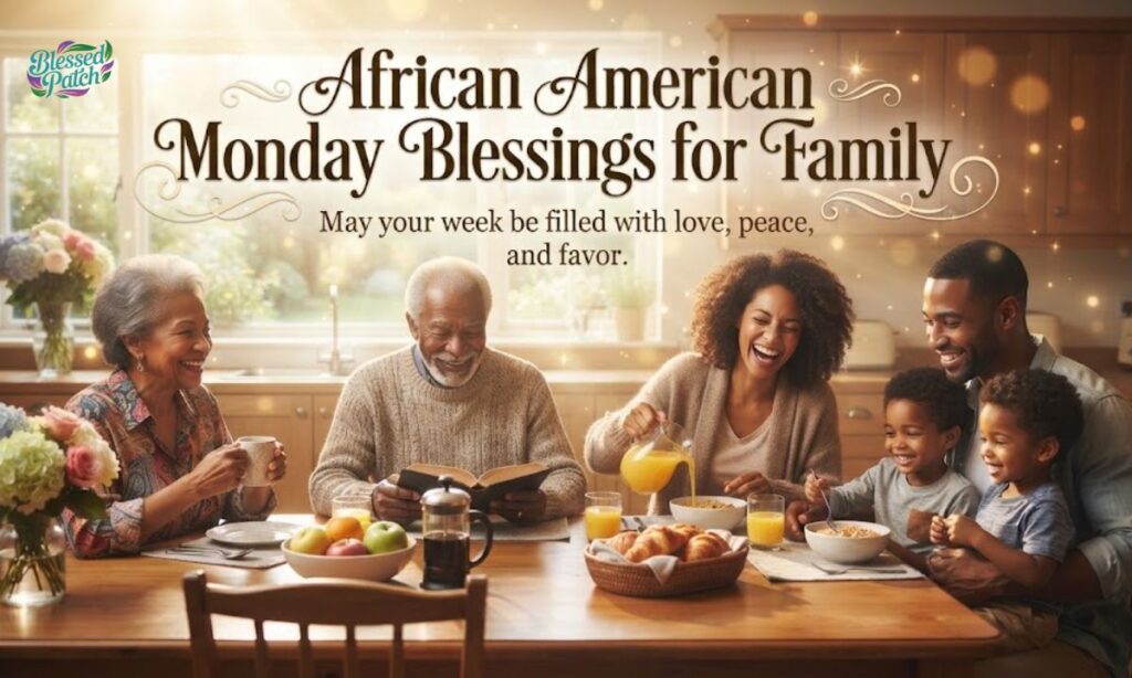 African American Monday Blessings for Family