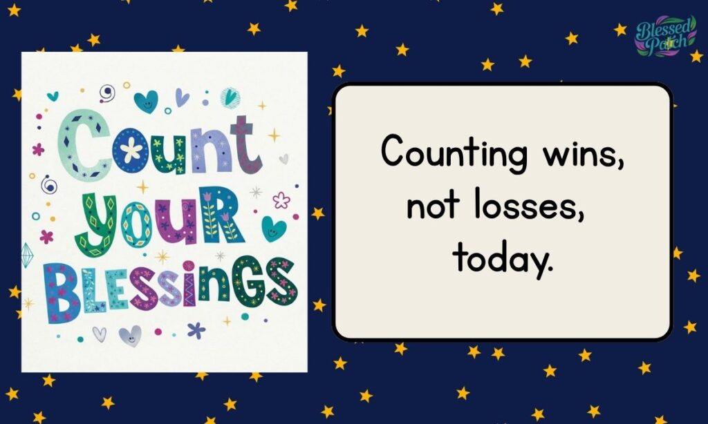 Count Your Blessings Captions