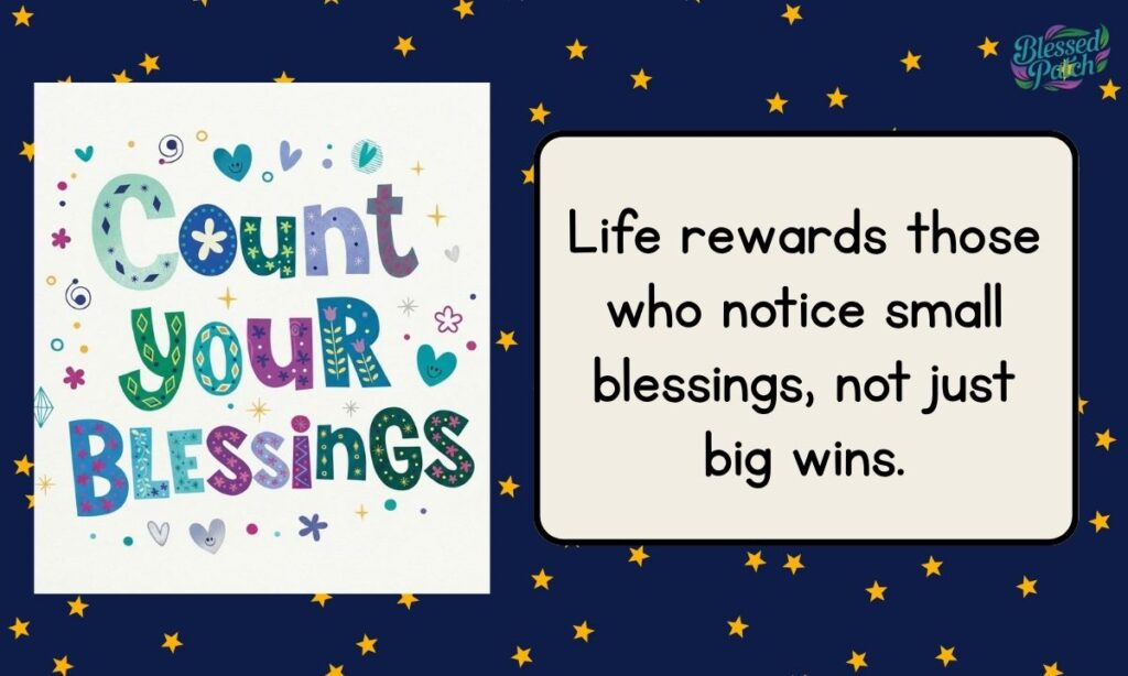Count Your Blessings Life Lessons