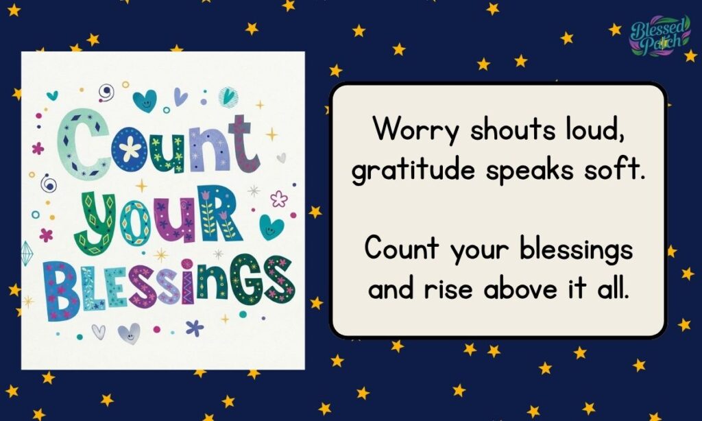 Count Your Blessings Wisdom