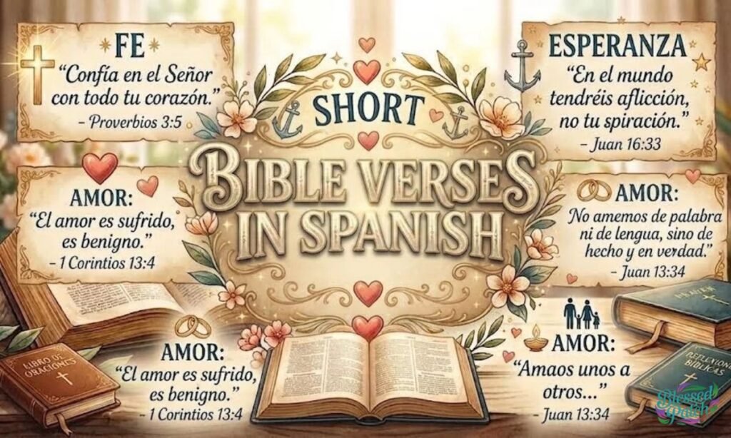 Short Bible Verses in Spanish