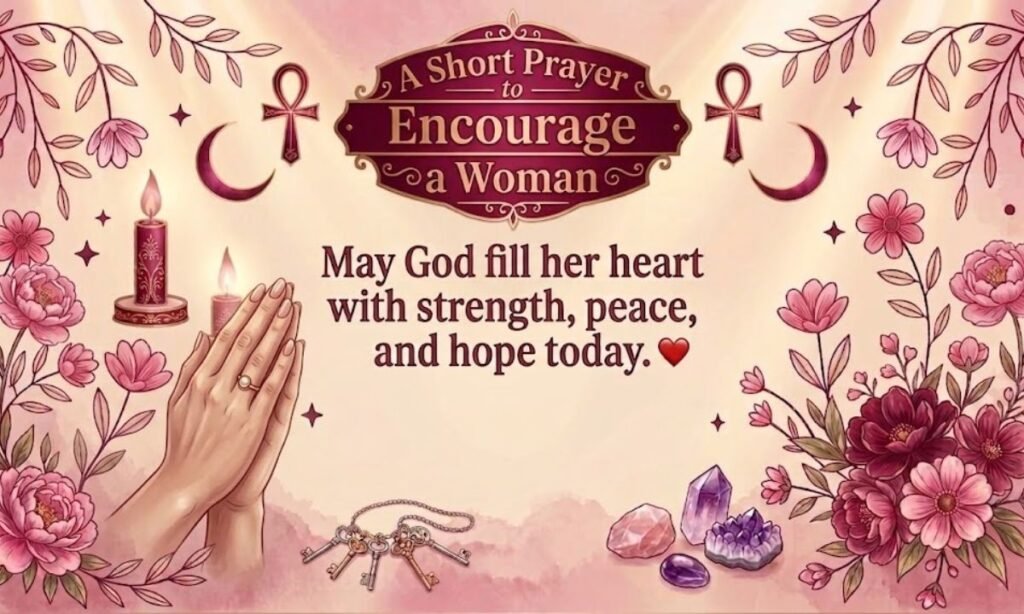 Short Prayer to Encourage a Woman