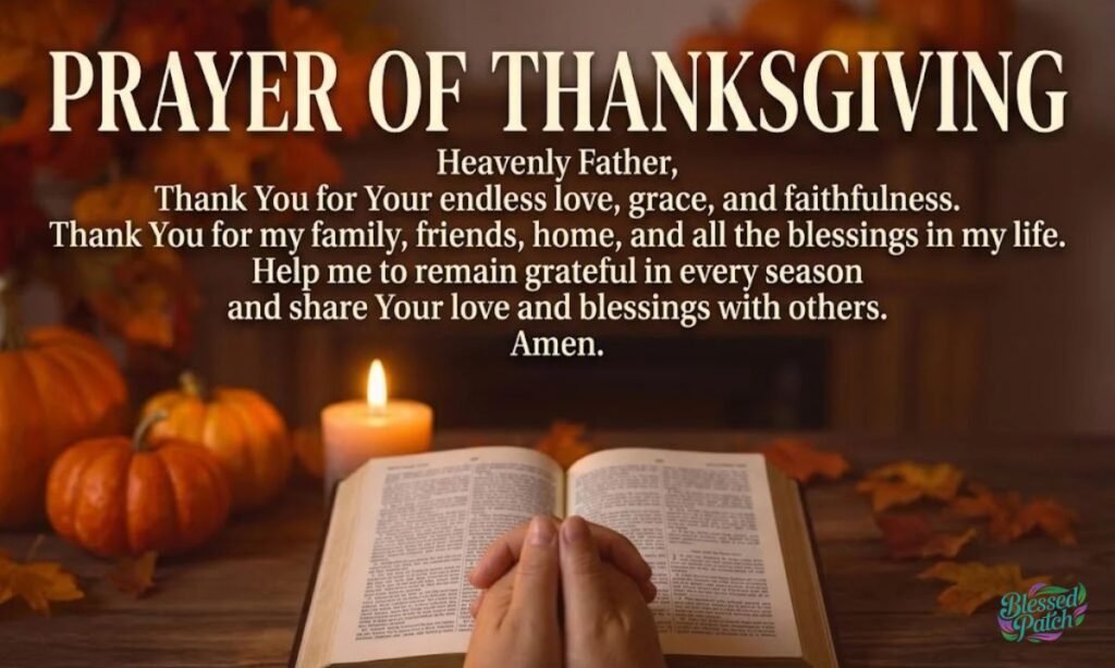 prayer of thanksgiving