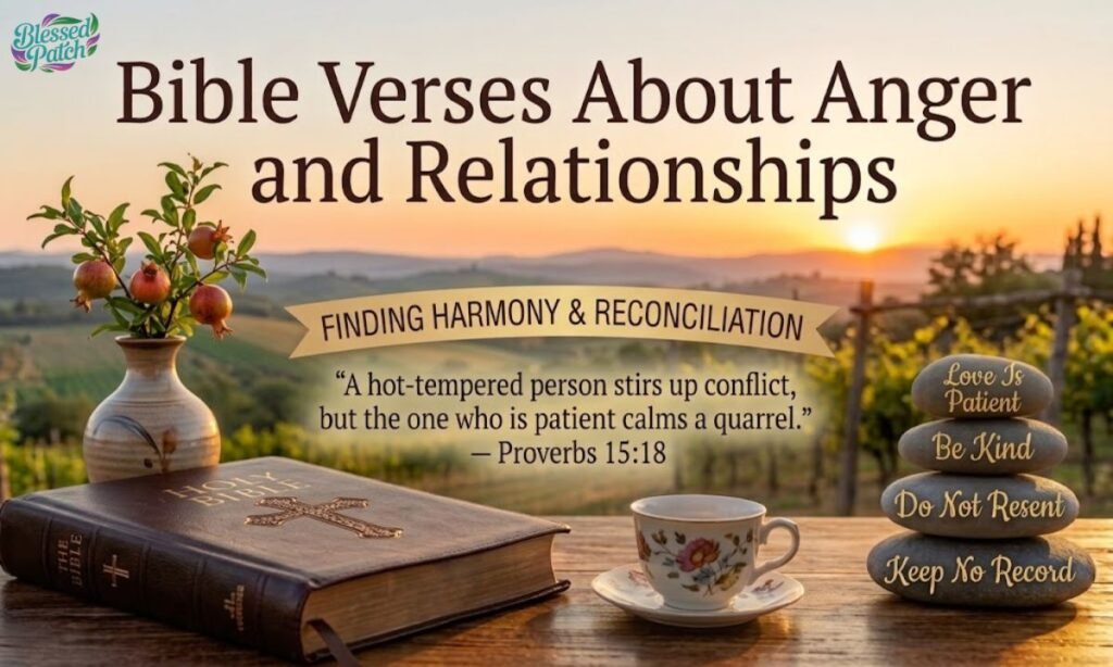 Bible Verses About Anger and Relationships