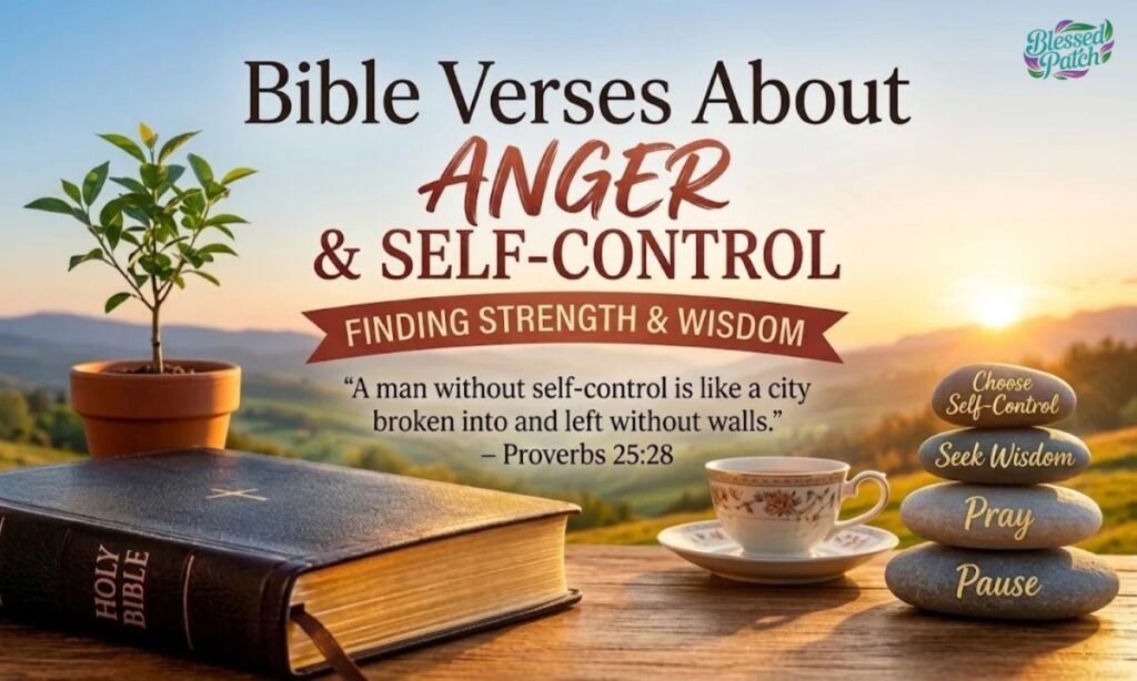 Bible Verses About Anger and Self-Control